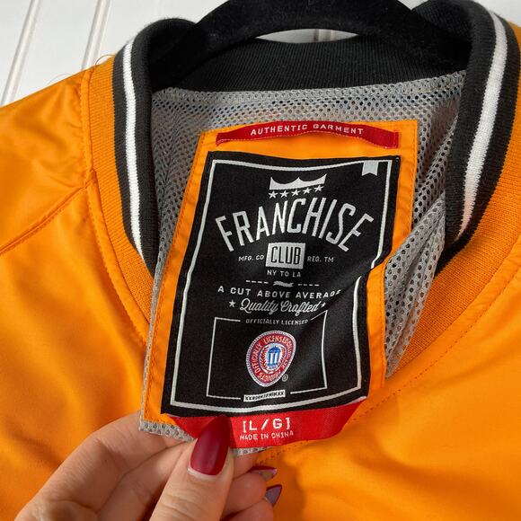 Franchise Club Men's Yellow Long Sleeve V-Neck Pullover Windbreaker Size Large - Picture 6 of 7